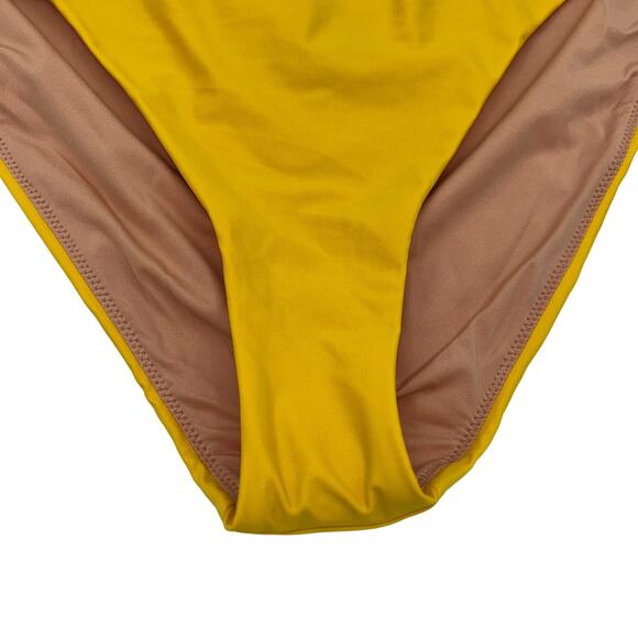 New NWT J. Crew Yellow High Rise Bikini Swim Bathing Suit Bottom Women's Size 3X - Picture 4 of 8
